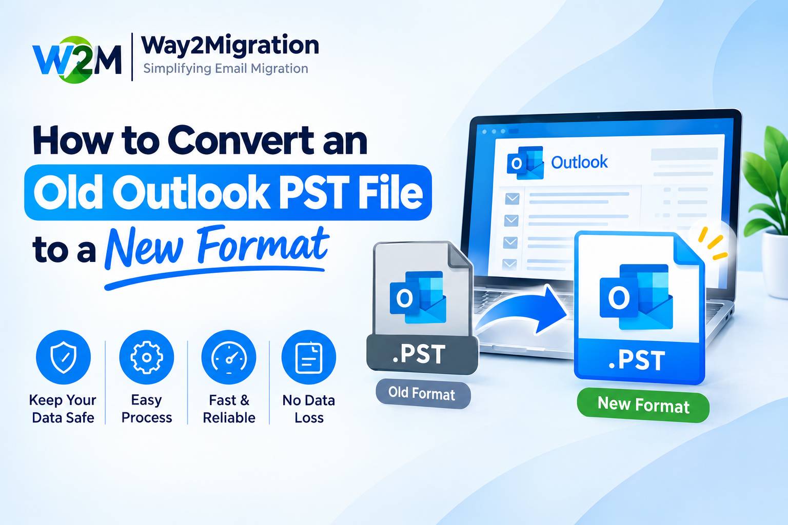 Old Outlook PST File to a New Format