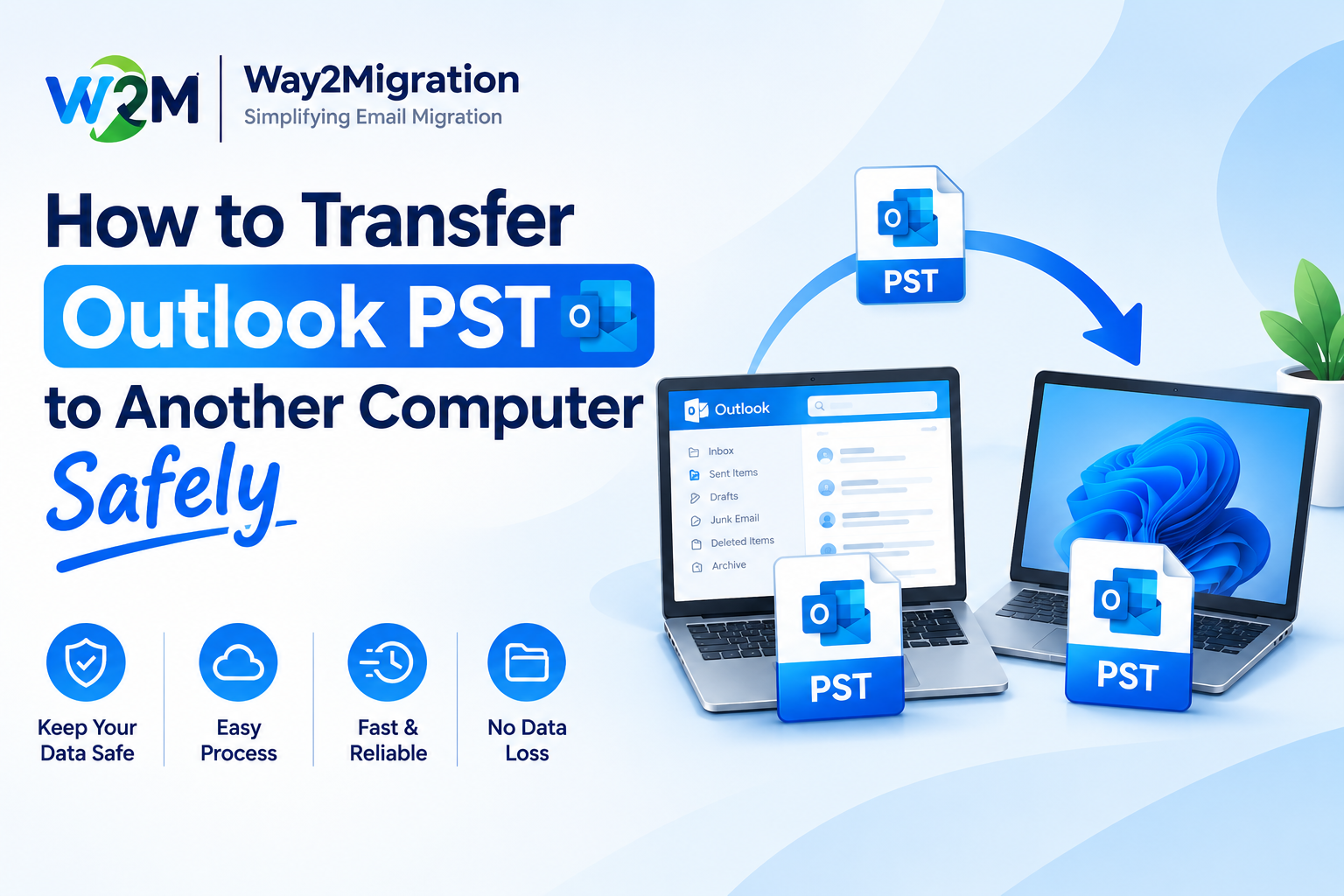 PST to Another Computer Safely