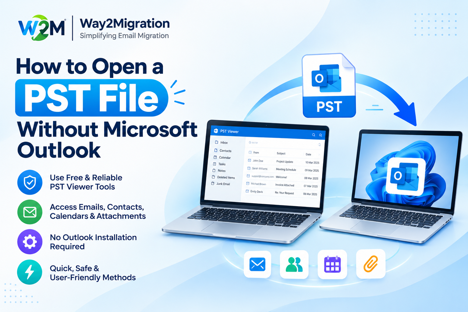 Open a PST File Without Microsoft Outlook
