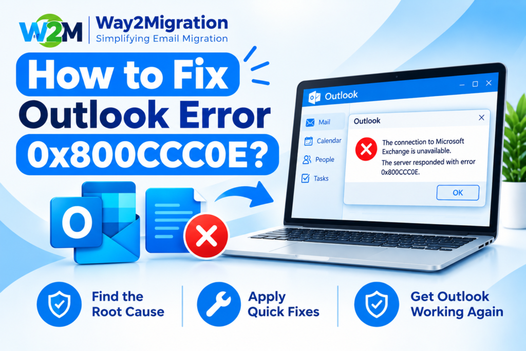 How to Fix Outlook Error 0x800CCC0E?
